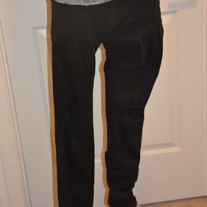 High Waist Black Jeans